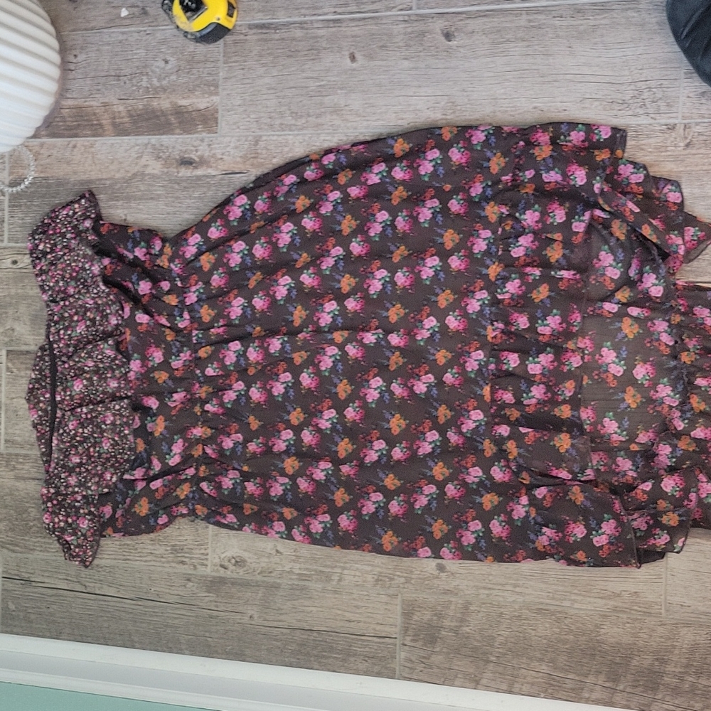 Maurices XL Strapless Floral Dress